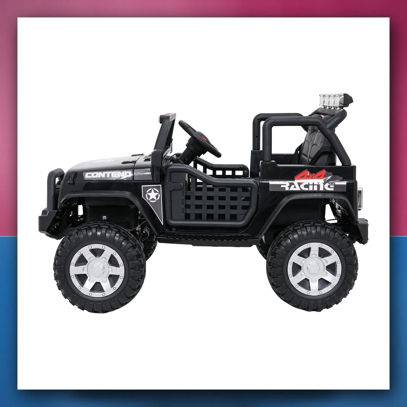 Auto na akumulator Jeep ZVIJER 4x4 crni - slika 1