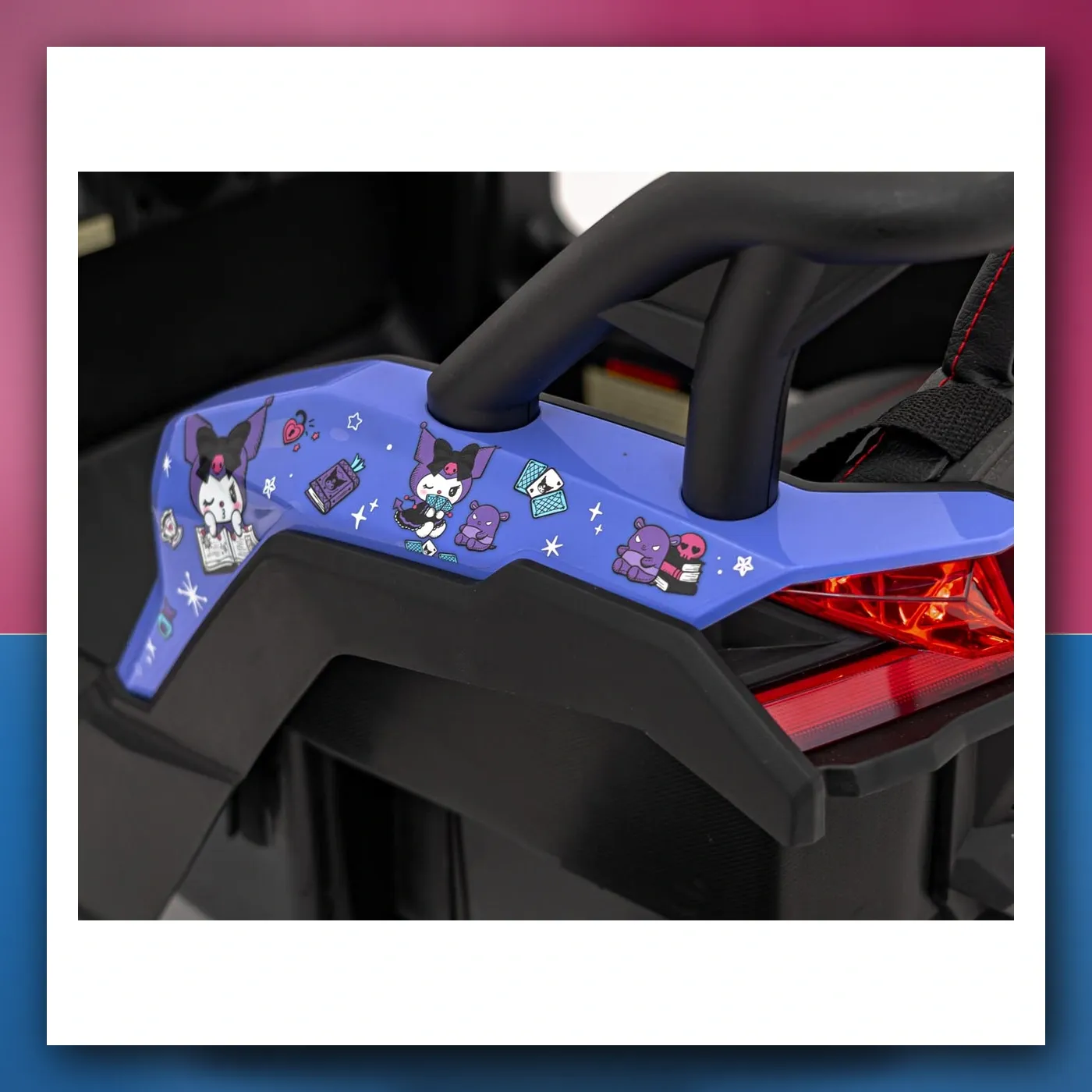 Buggy na akumulator ATV braniti 4x4 Ljubičasti Licenca KUROMI - slika 1