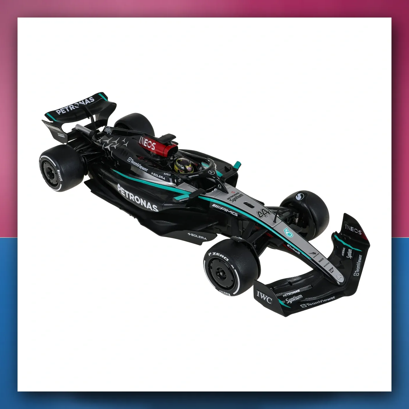 Bolid R / C 1: 12 Mercedes - AMG F1 W15 E Performance crni RASTAR - slika 1