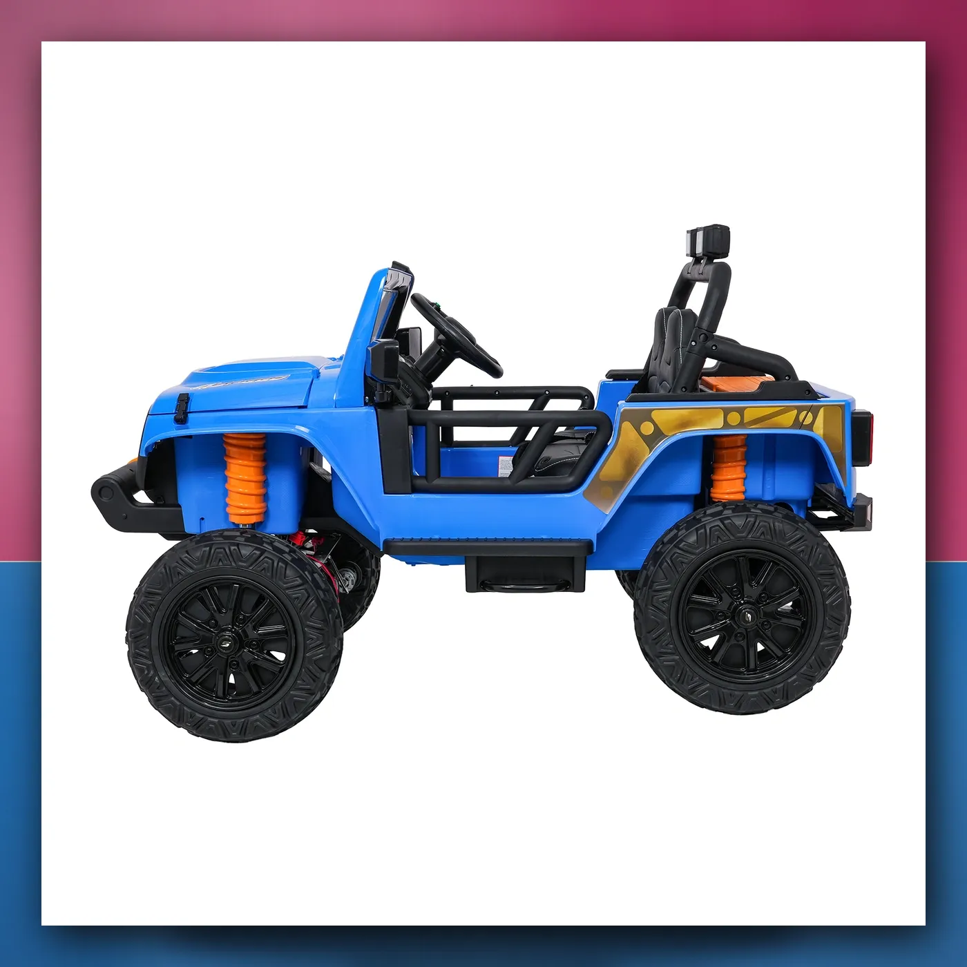 Auto na akumulator Jeep Monster plavi - slika 1