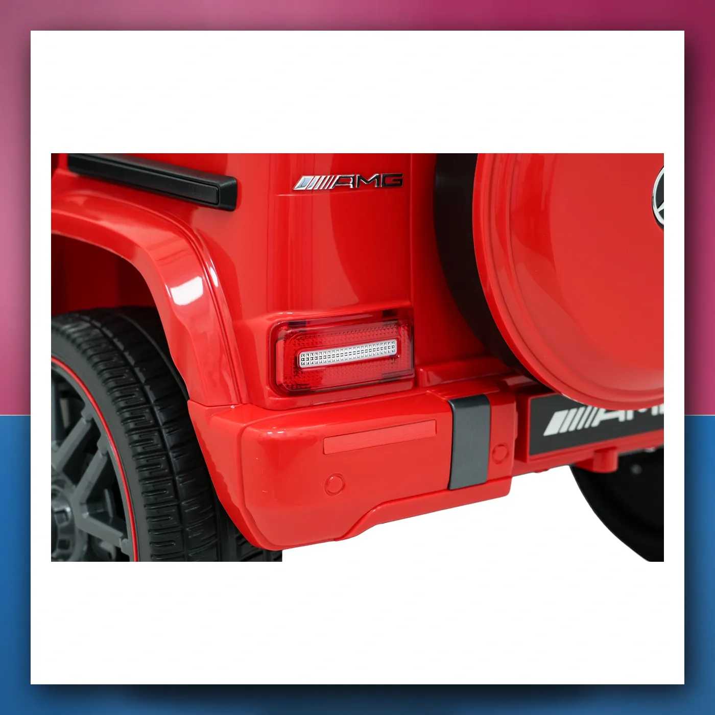 Auto na akumulator Mercedes G63 AMG LIFT crveni - slika 1