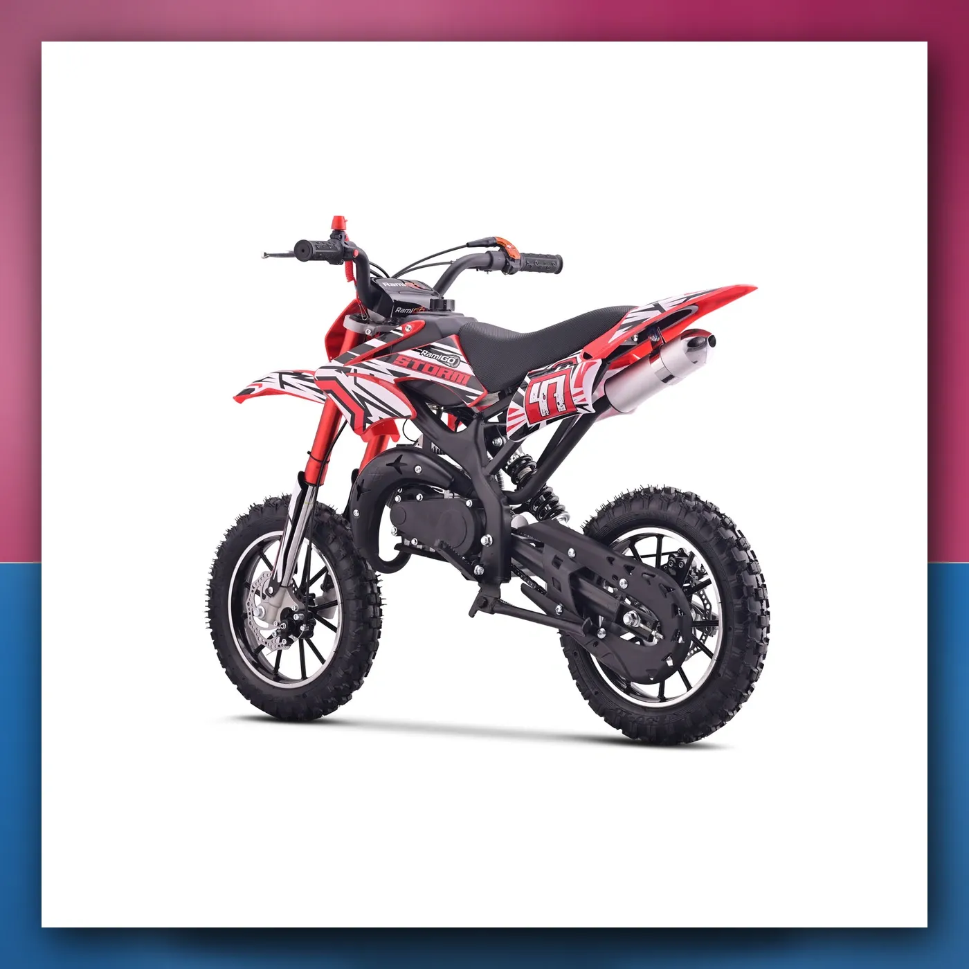 Motor na akumulator Motorni 49CC STORM crveni - slika 1