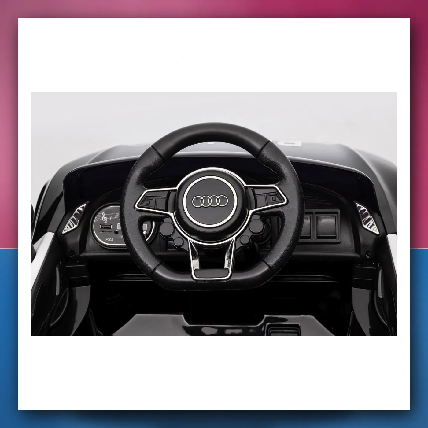 Audi R8 Policija na akumulator za djecu - + Daljinski upravljač + EVA + Lagani Start + MP3 + LED - slika 1