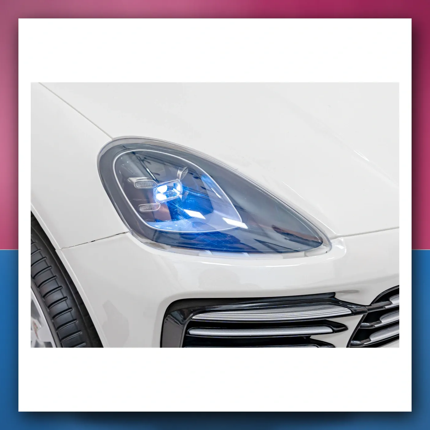 Porsche Cayenne S na akumulator za djecu - Lakir bijeli SUV + Daljinski upravljač - slika 1