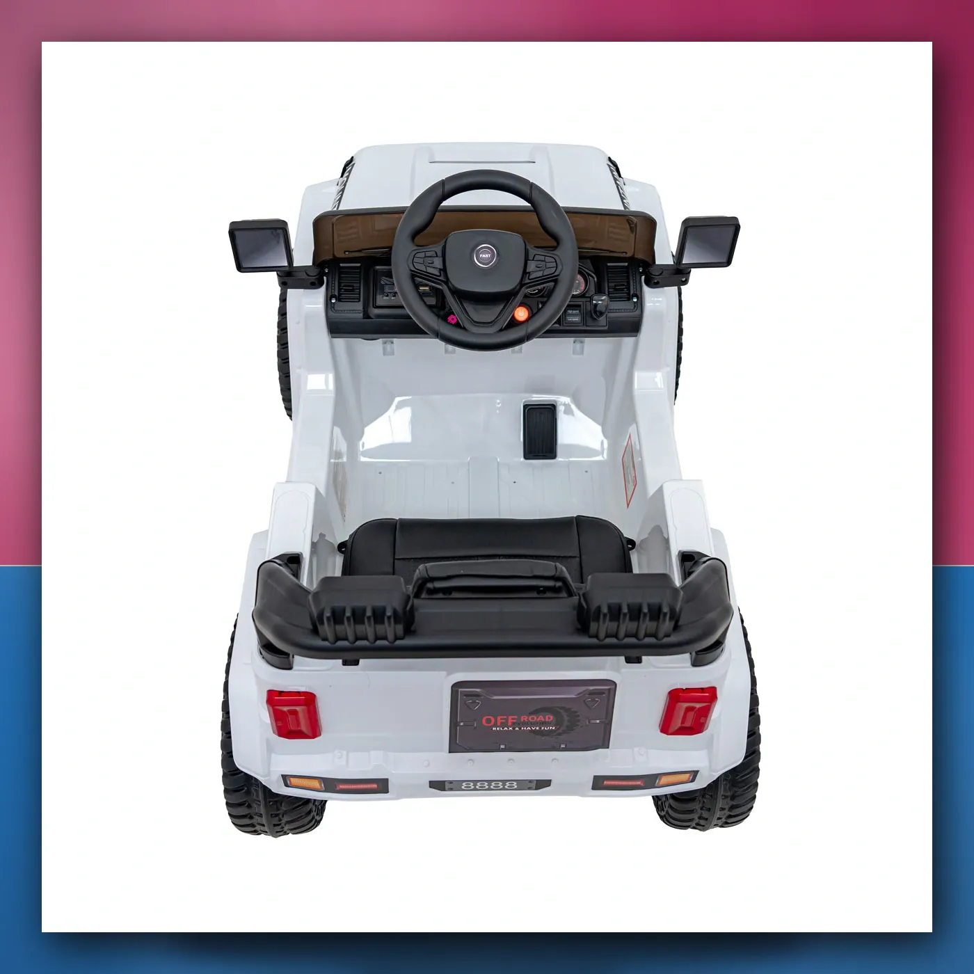 Auto na akumulator Off Cesta PLANINA bijeli - slika 1
