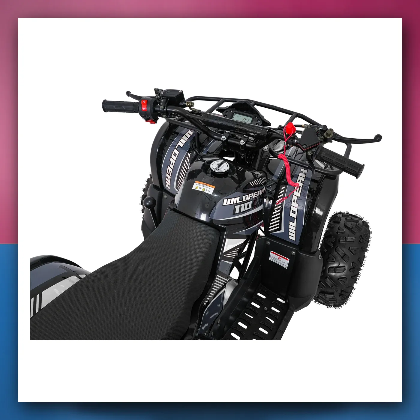 Četverocikl na akumulator Motorni WILDPEAK 110cc crni - slika 1