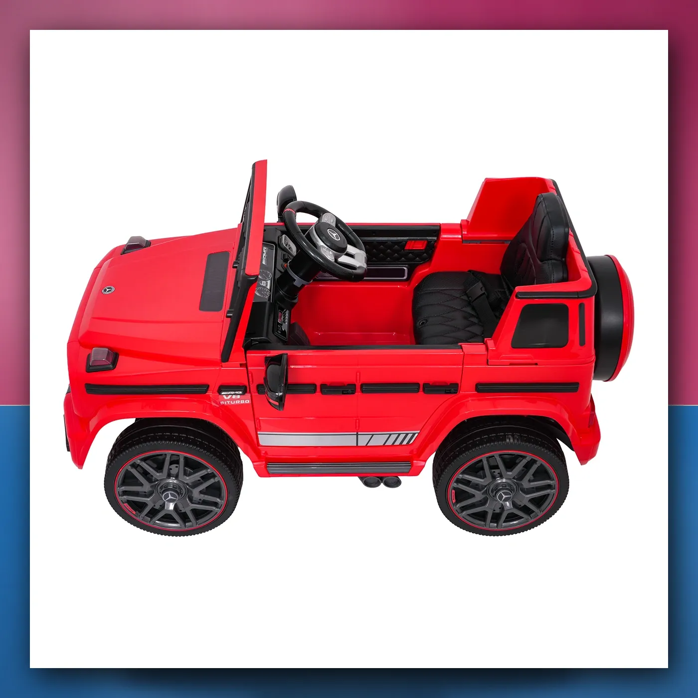 Auto na akumulator Mercedes G63 AMG LIFT crveni - slika 1
