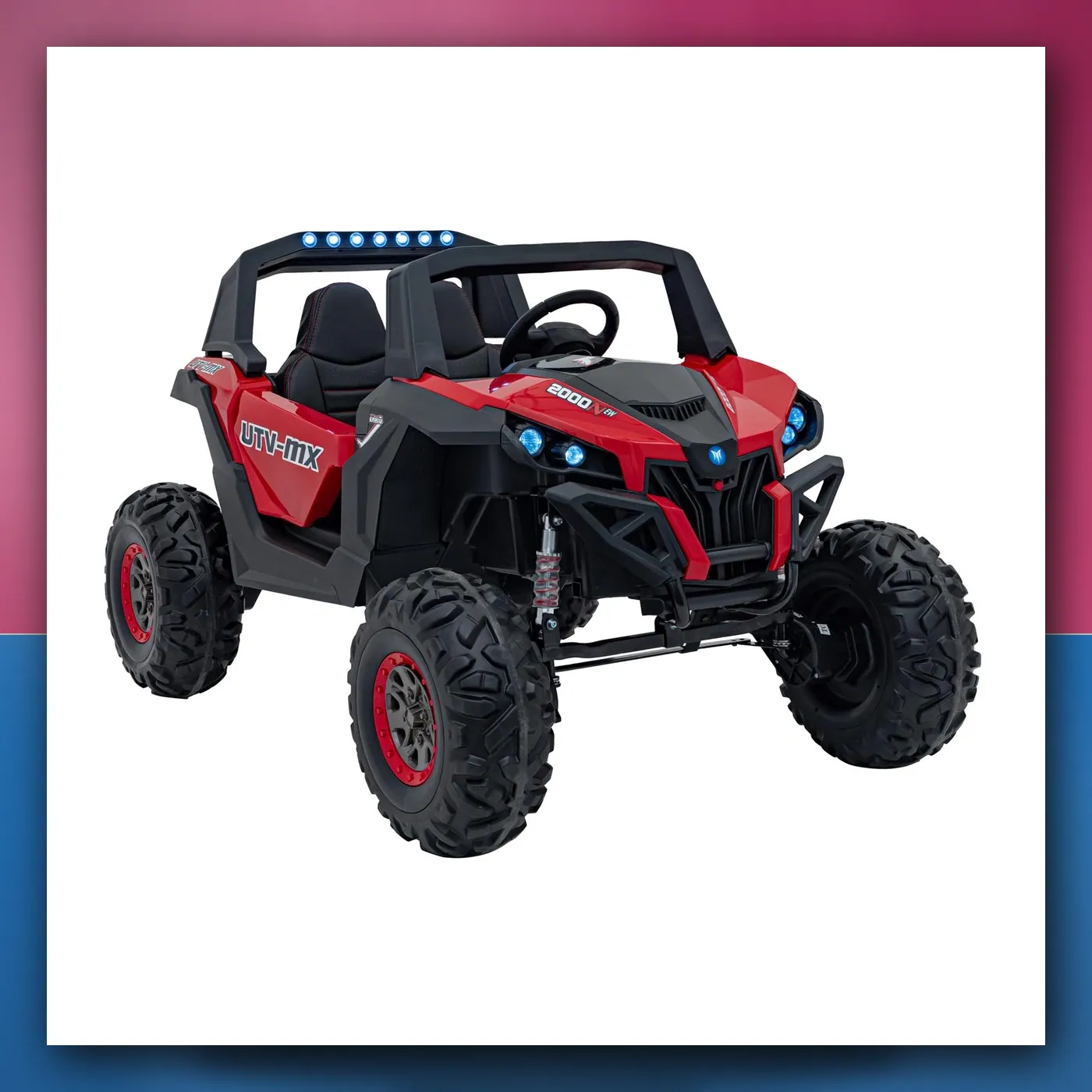 Buggy na akumulator UTV - MX 2000N crveni - slika 1