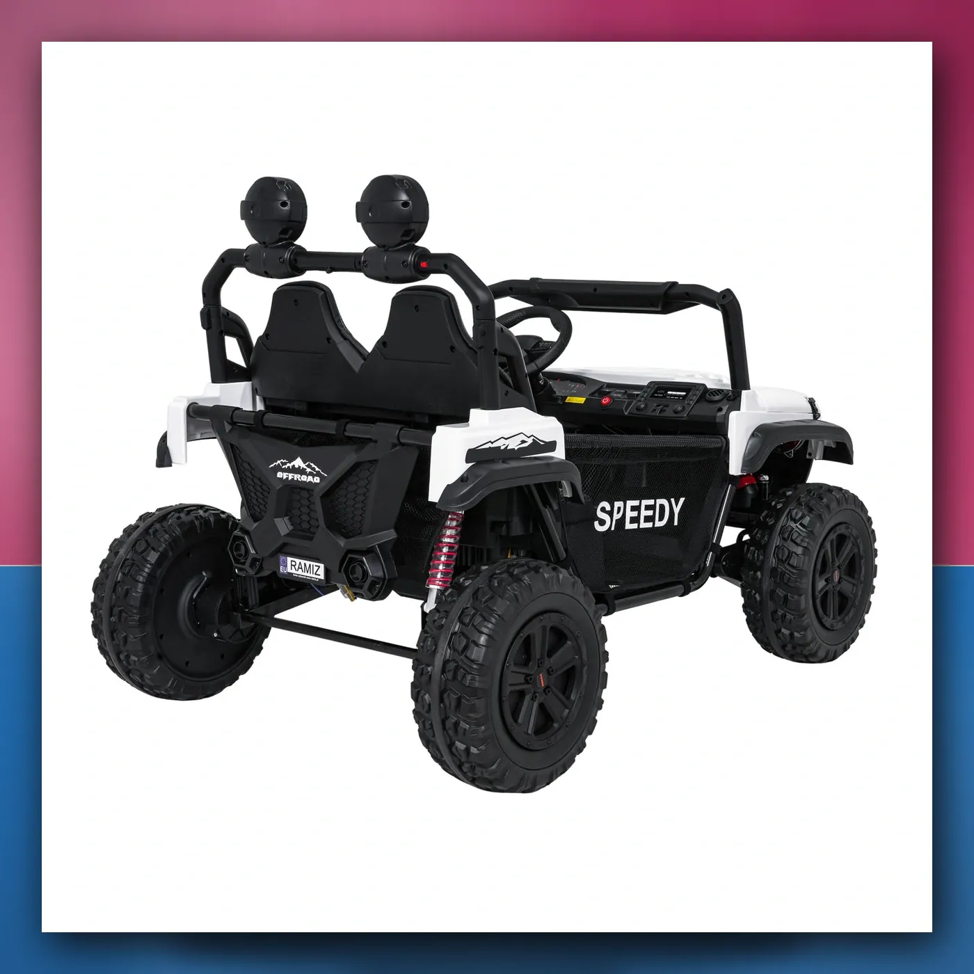 Auto na akumulator Terenski PASSION 4x4 bijeli - slika 1