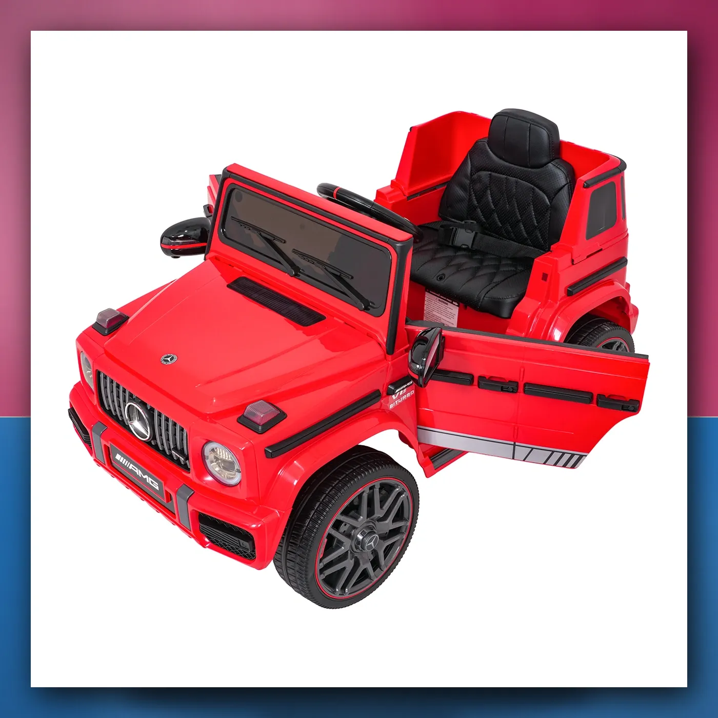 Auto na akumulator Mercedes G63 AMG LIFT crveni - slika 1