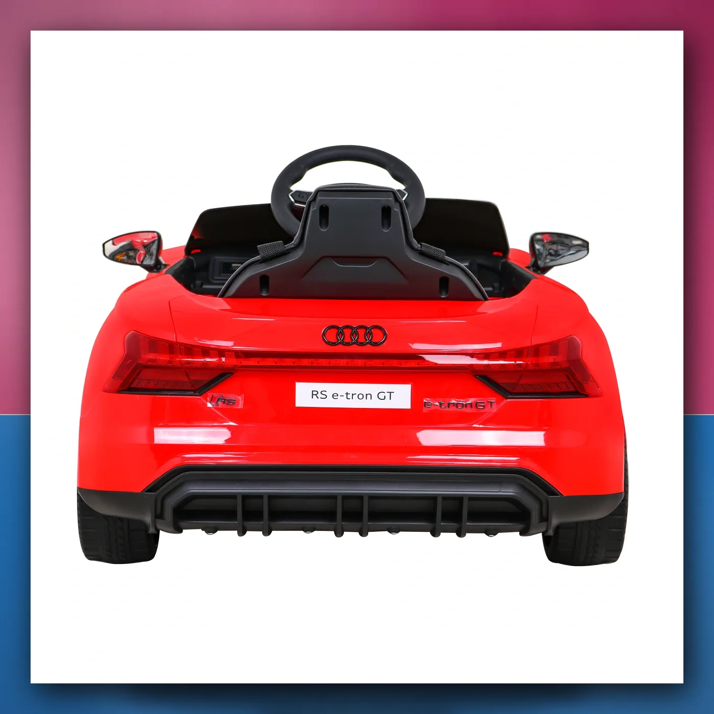 Audi RS E - Tron GT na akumulator crveni + Daljinski upravljač + Pogon 4x4 + Radio + MP3 + LED + EVA - slika 1