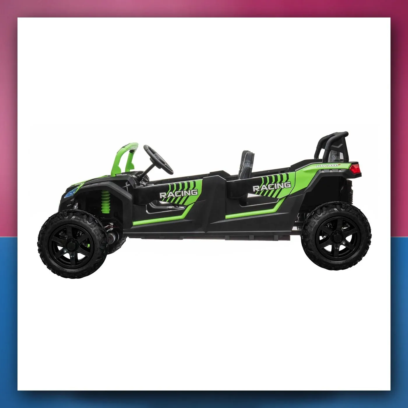 Buggy ATV RACING UTV2000 za 4 osobe na akumulator s Li-ion baterijom, zeleni