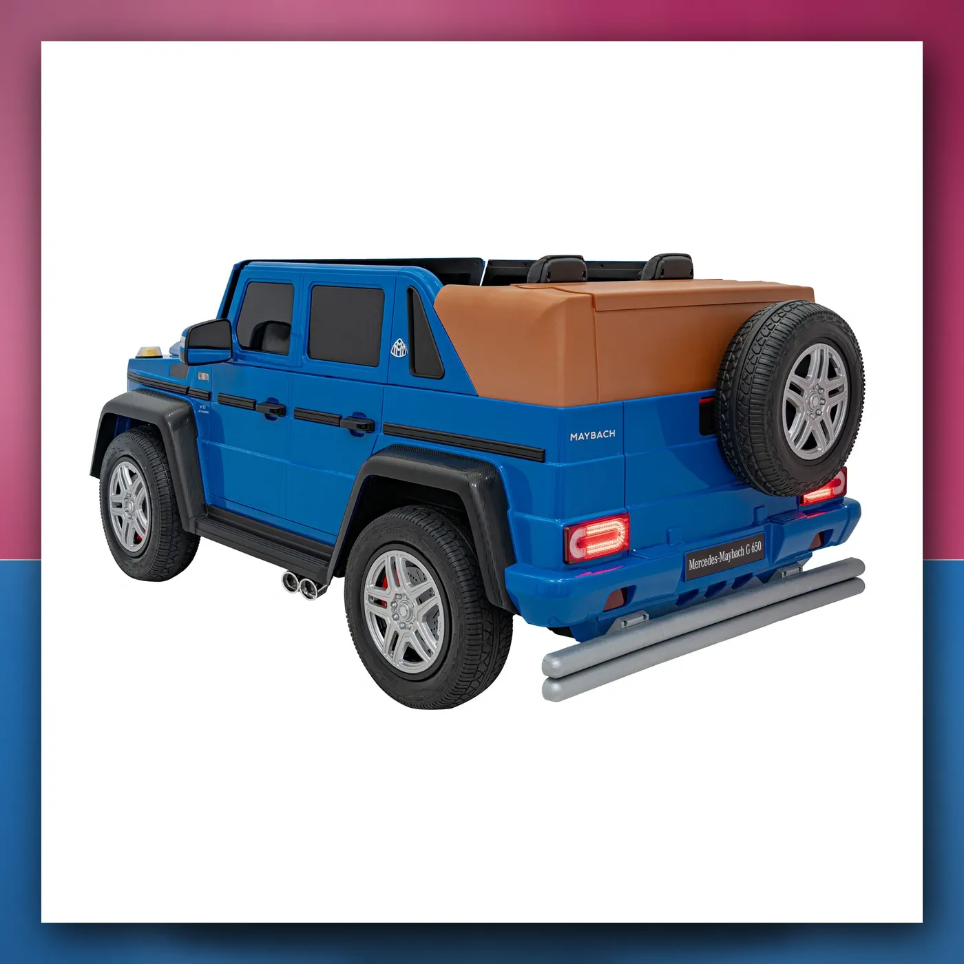 Auto na akumulator Mercedes Benz MAYBACH G650 STRONG plavi - slika 1