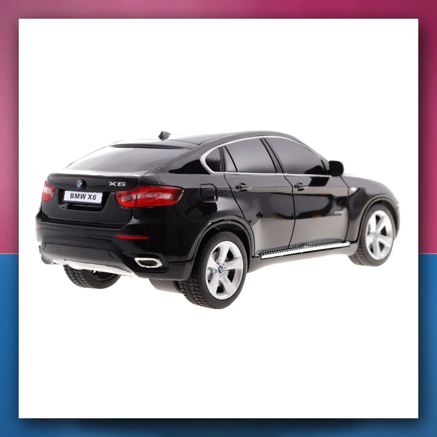BMW X6 crni RASTAR SUV model 1:24 na daljinsko upravljanje + daljinski upravljač