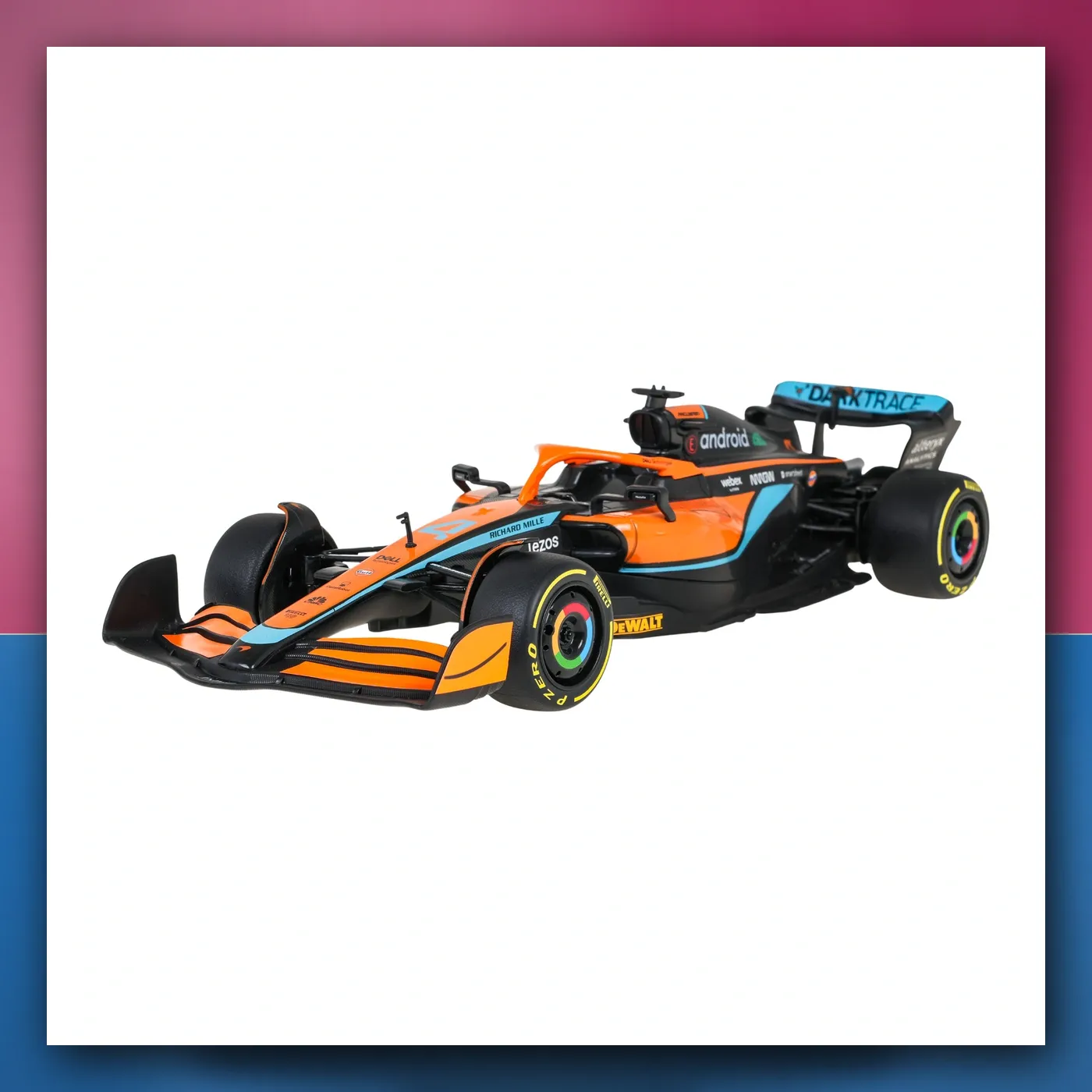 Metalni automobil McLaren F1 MCL36 1:24 narančasti RASTAR
