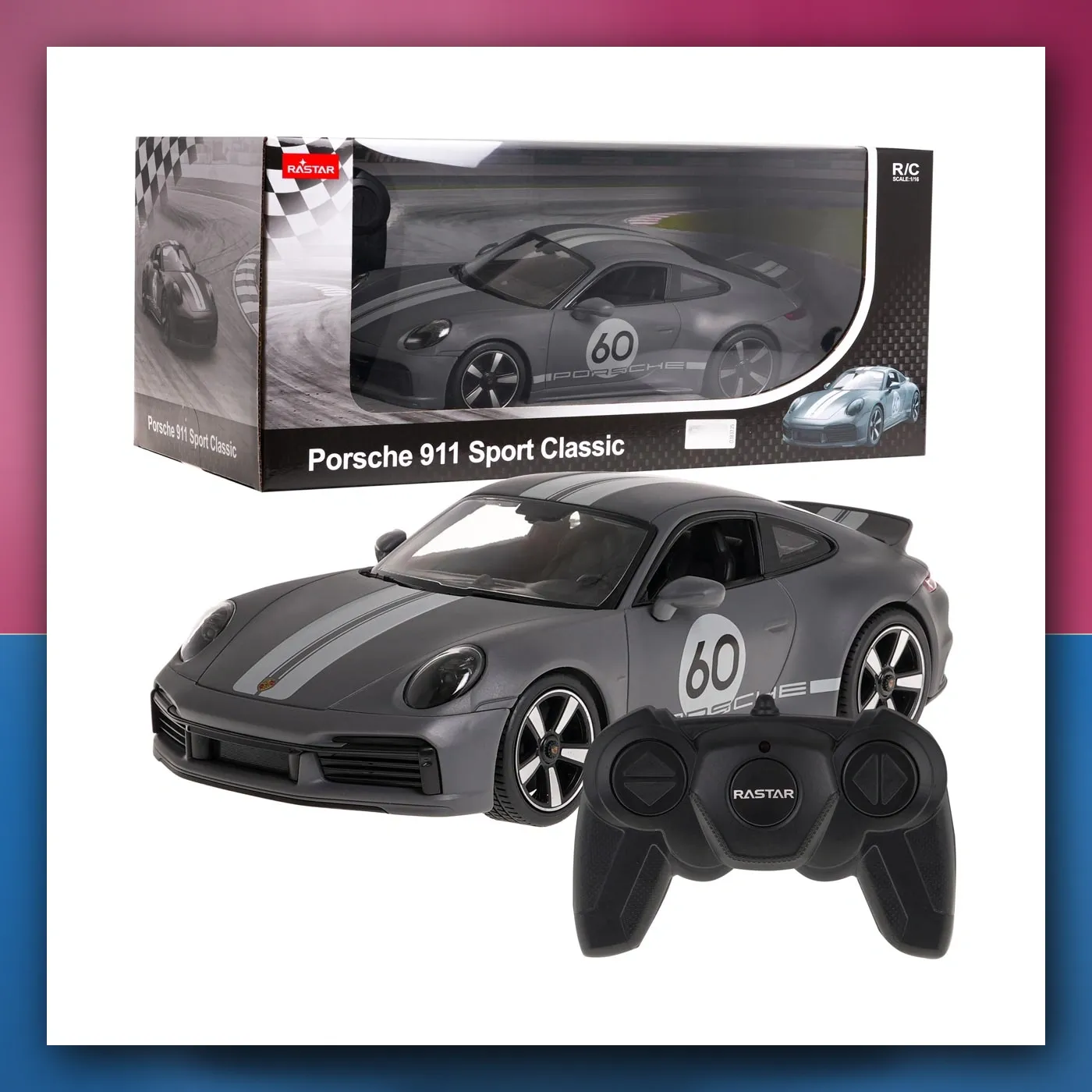 R/C Porsche 911 Sport Classic 1:16 RASTAR - slika 1