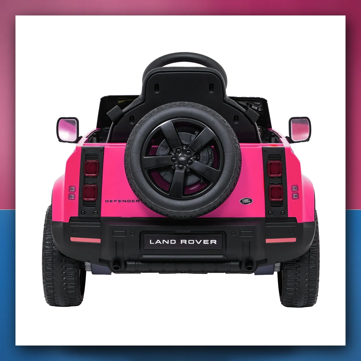 Auto na akumulator Land Rover Defender ružičasti