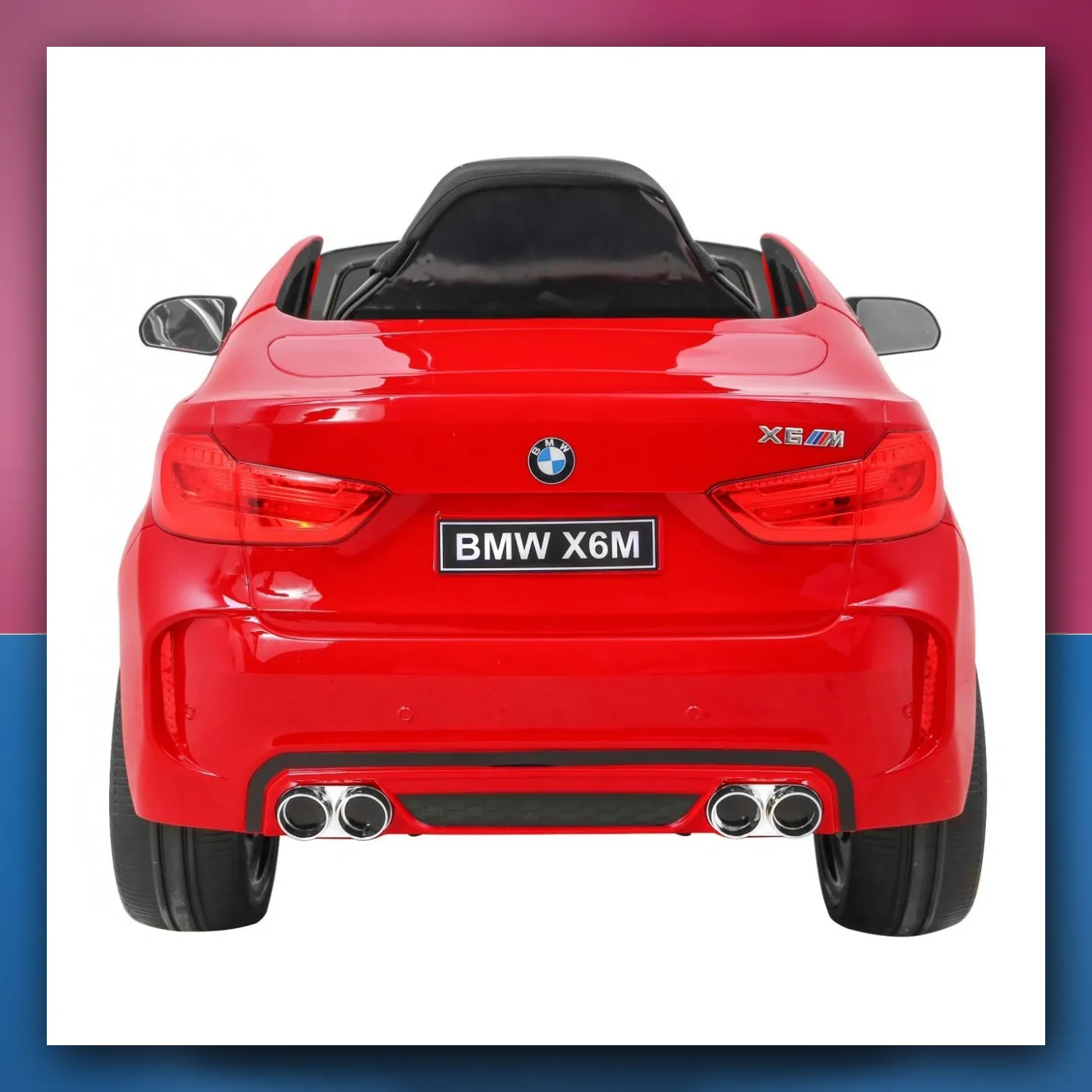 BMW X6M Električne Mali auto za djecu, crveni SUV + Daljinski upravljač - slika 1