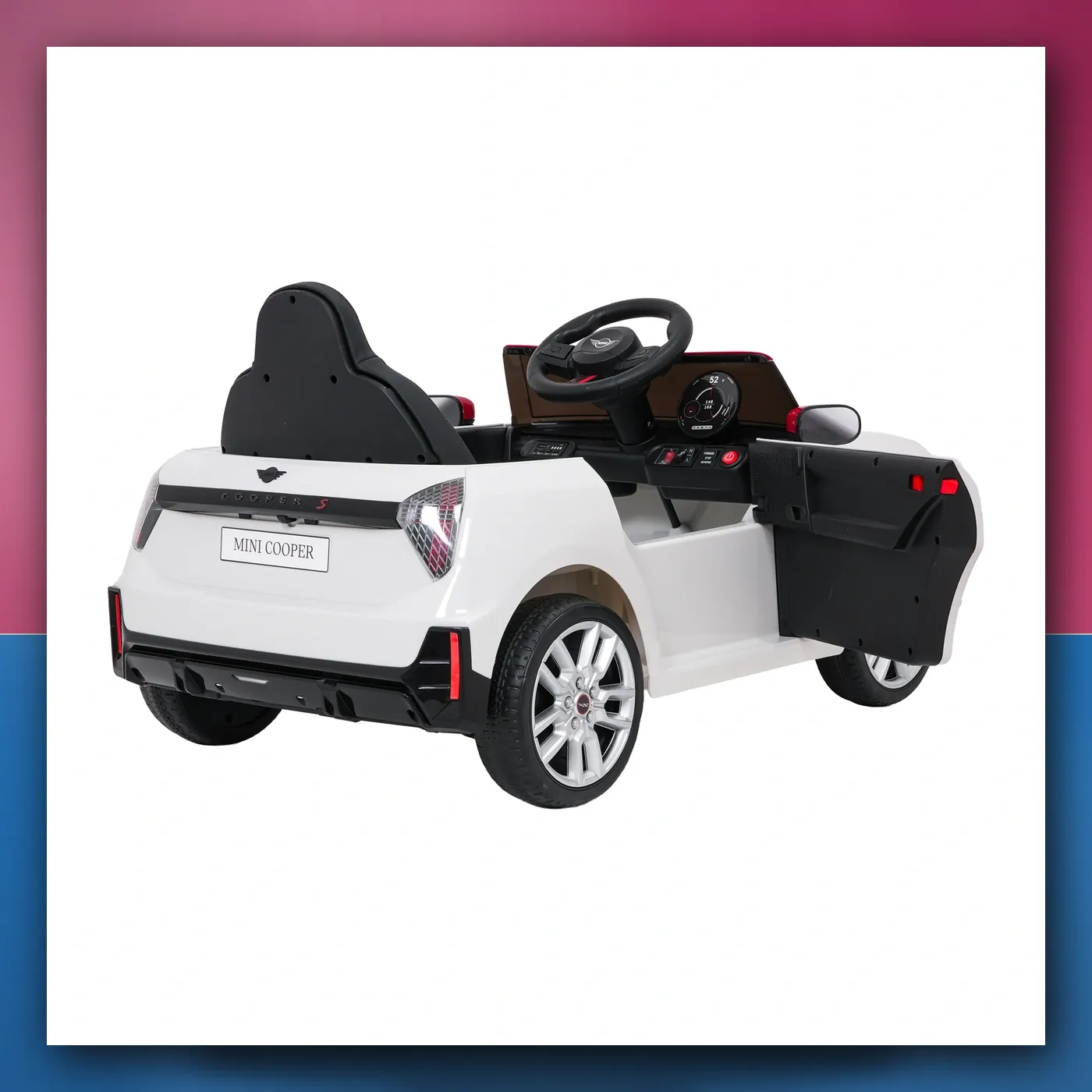 Auto na akumulator Mini Cooper bijeli - slika 1