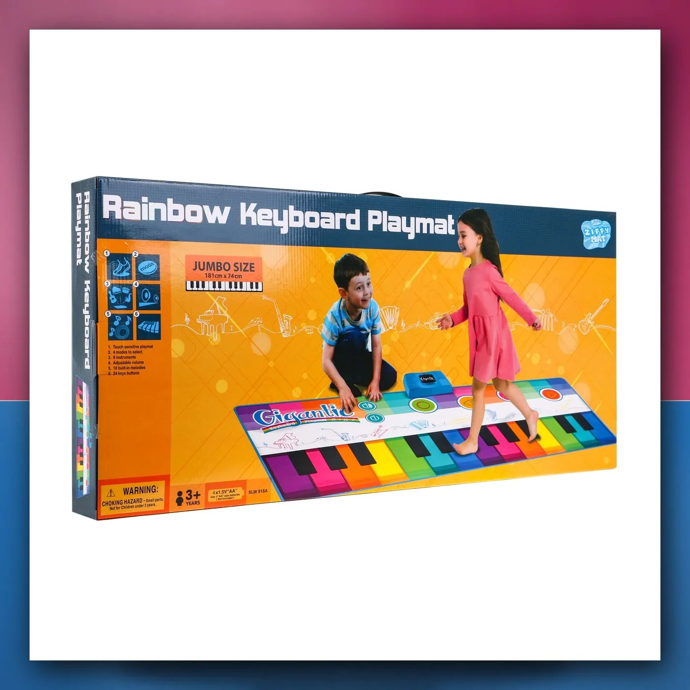 Velika glazbena podloga Super Color Keyboard