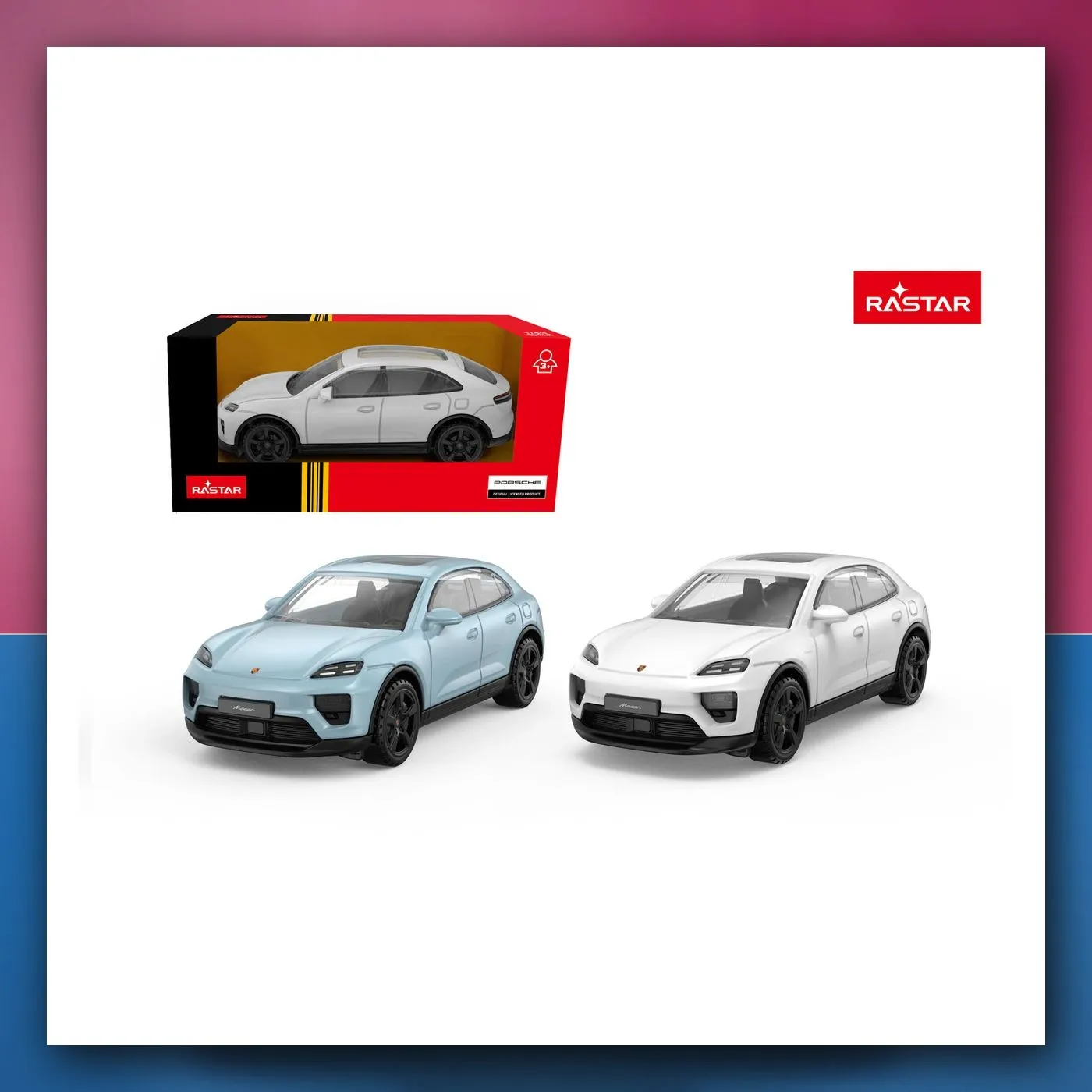 Metalni automobil Porsche Macan 1:43 bijeli RASTAR