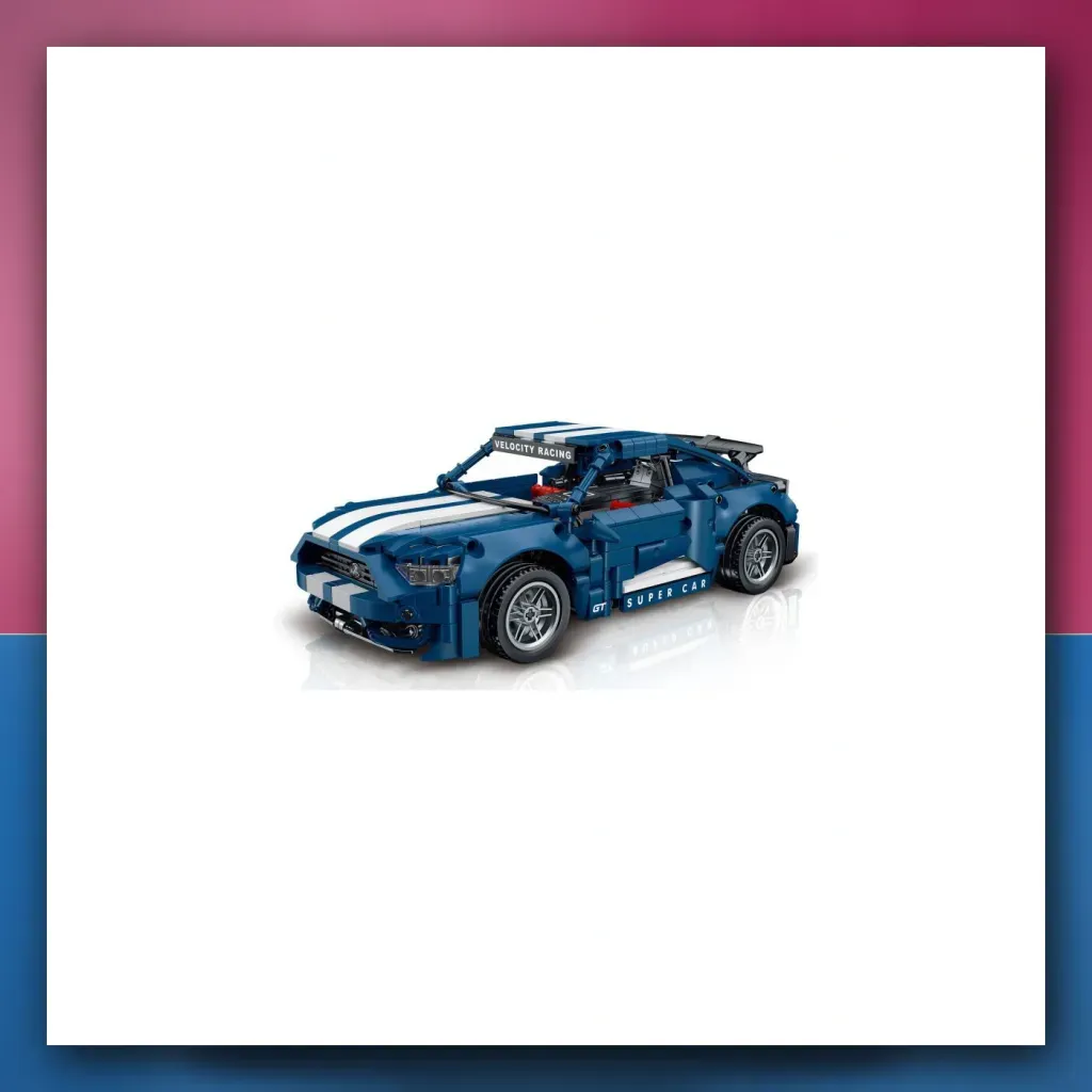 Kocke Tehničke Mali auto Sportske plavi 952el. - slika 2