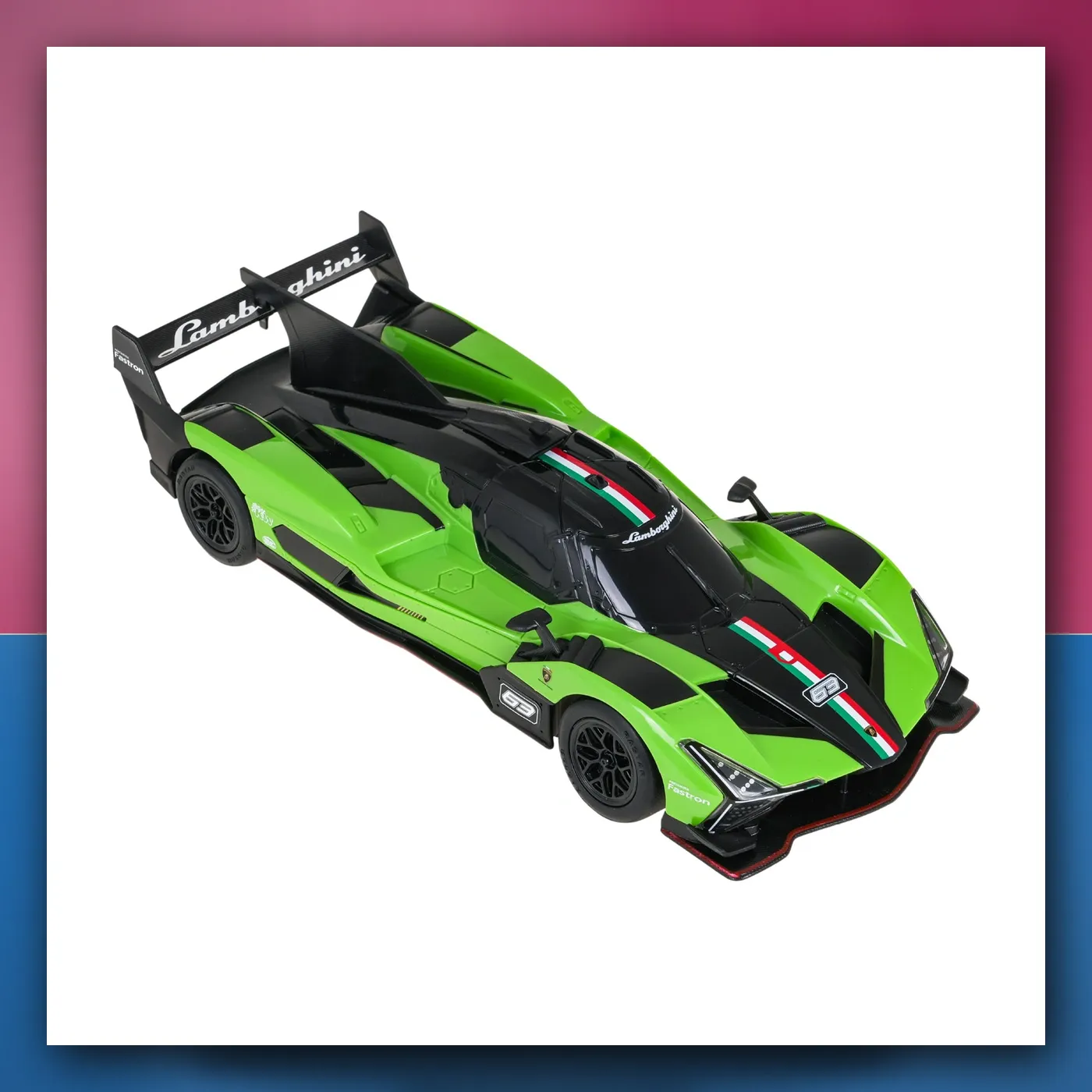 Automobil na daljinsko upravljanje Lamborghini SC63 1:24 zeleni RASTAR - slika 1