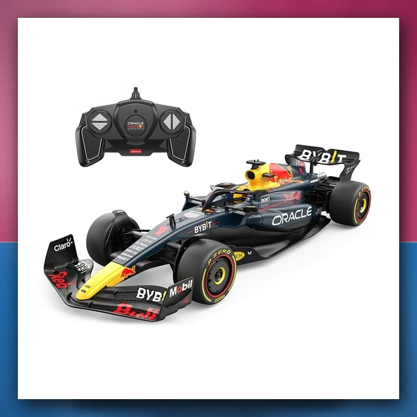 Bolid na daljinsko upravljanje Red Bull F1 RB19 Body Kit 1:16 plavi RASTAR