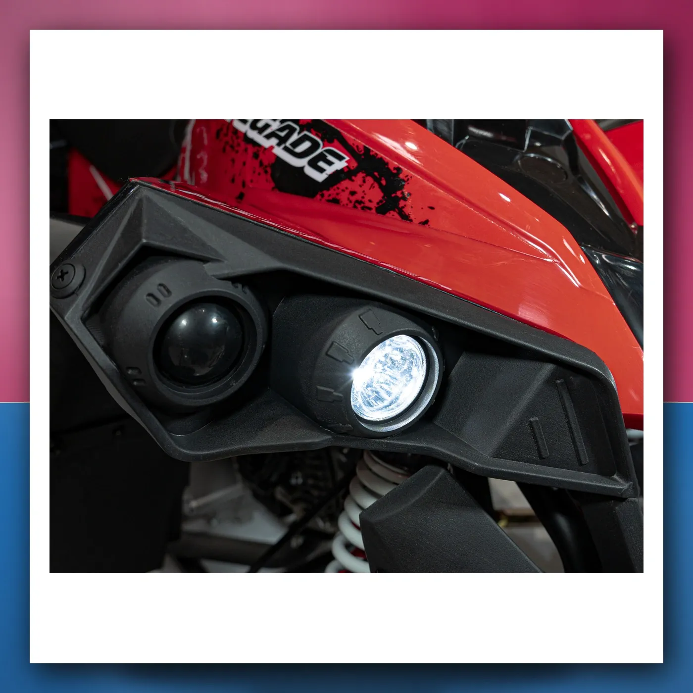 Četverocikl na akumulator Motorni RENEGADE 110CC crveni - slika 1