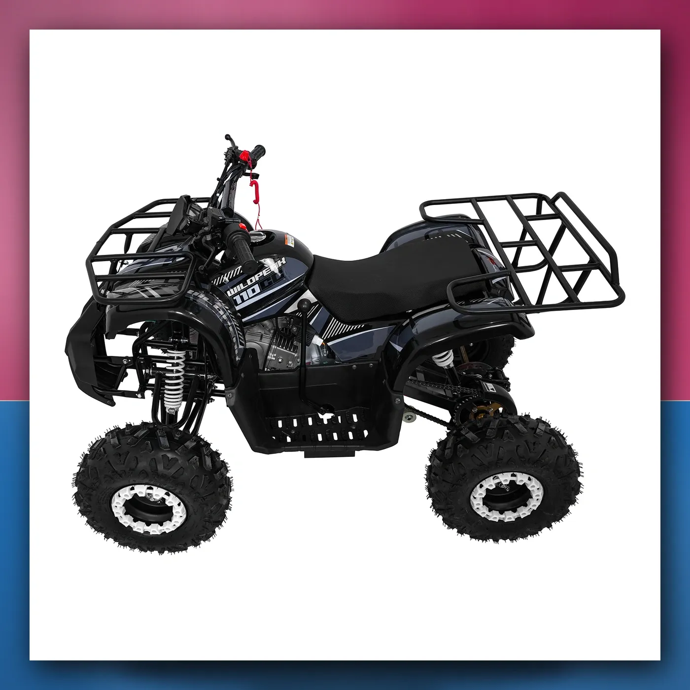 Četverocikl na akumulator Motorni WILDPEAK 110cc crni - slika 1