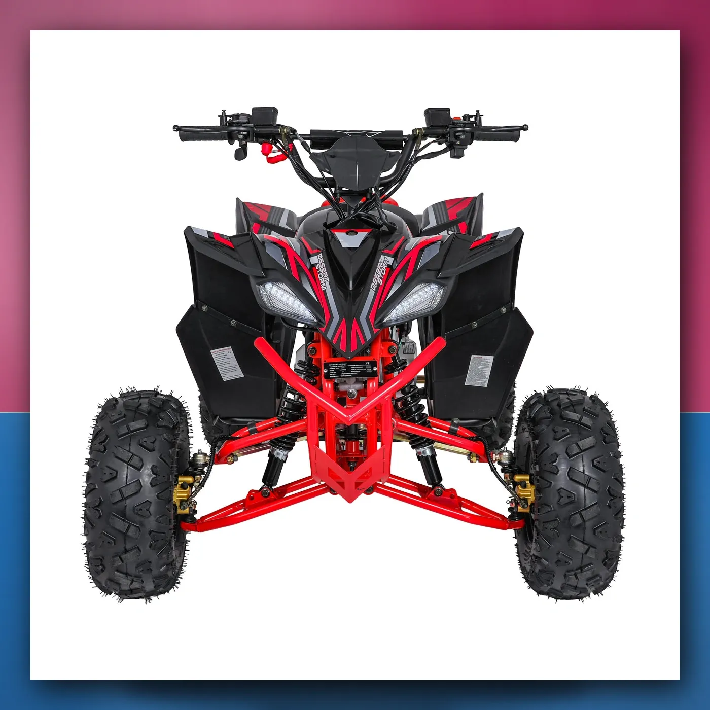 Četverocikl na akumulator Motorni PUSTINJA STORM LIFT crveni - slika 1