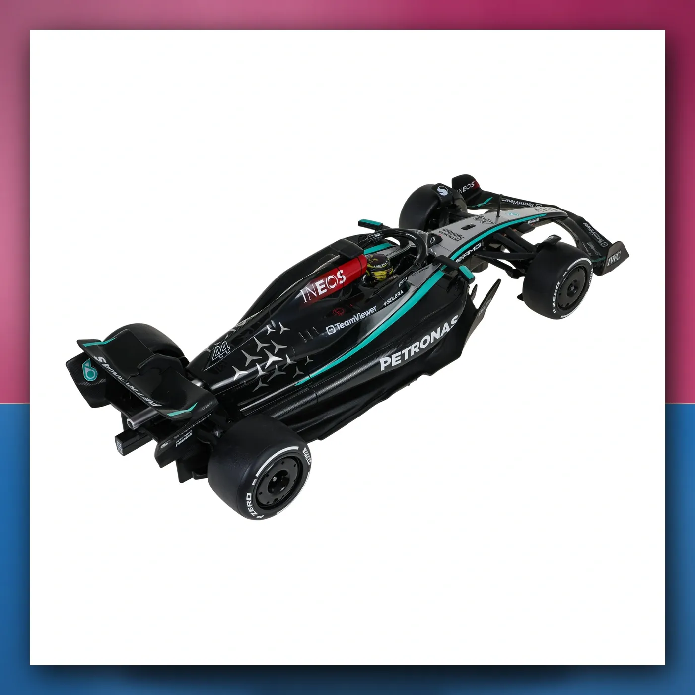 Bolid R / C 1: 12 Mercedes - AMG F1 W15 E Performance crni RASTAR - slika 1