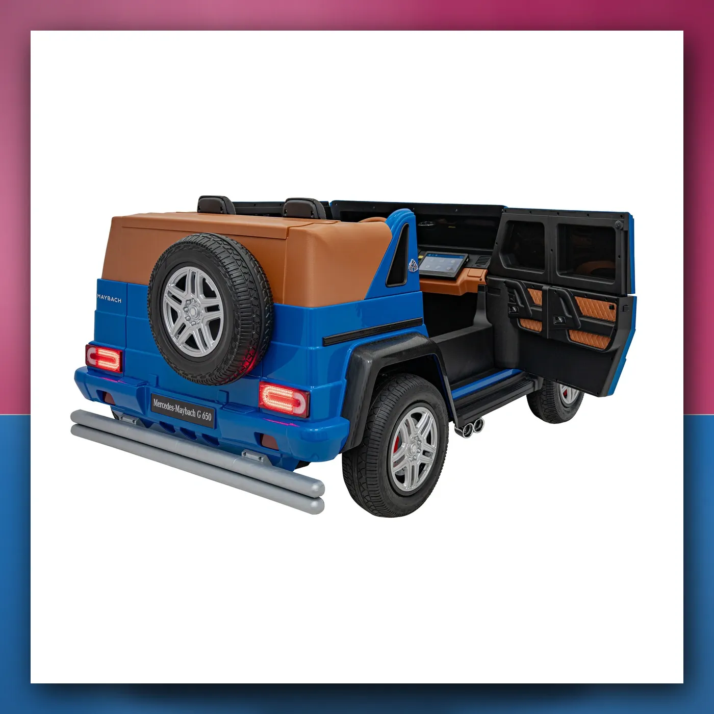 Auto na akumulator Mercedes Benz MAYBACH G650 STRONG plavi - slika 1
