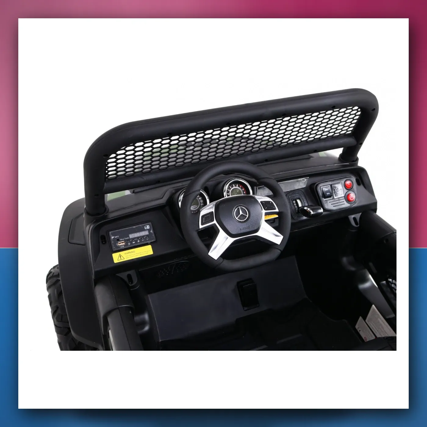 Mercedes Benz Unimog za djecu Lakir Moro + Pogon 4x4 + Daljinski upravljač + Prtljažnik + Lagani Start + Radio + MP3 + LED - slika 1