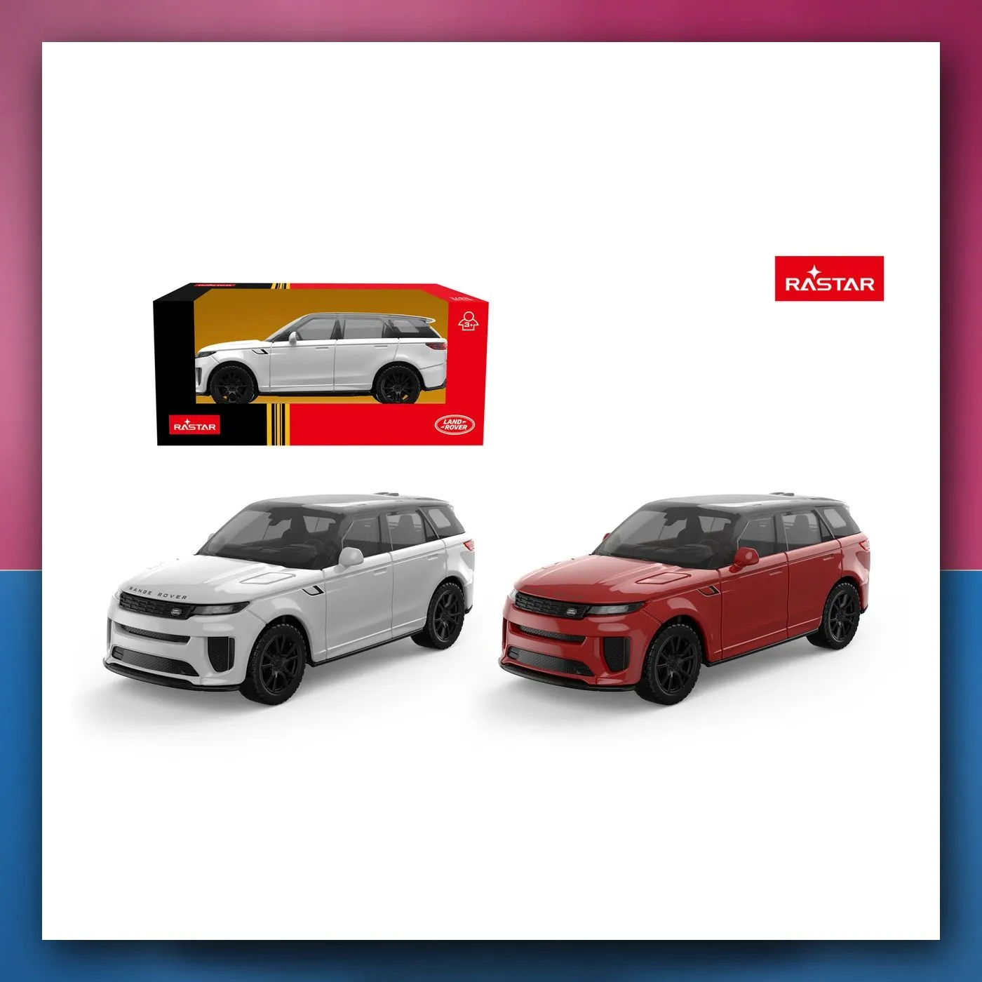 Metalni automobil Range Rover Sport SV crveni 1:43 RASTAR