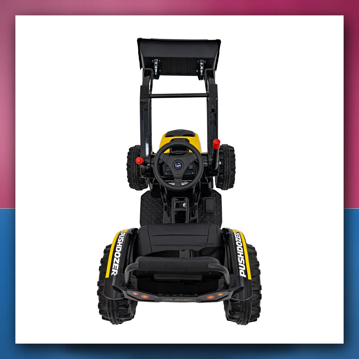Bager Traktor na akumulator za djecu - žuti + Pokretni Ruka Žlica + Daljinski upravljač + Lagani Start + Radio FM + LED - slika 1