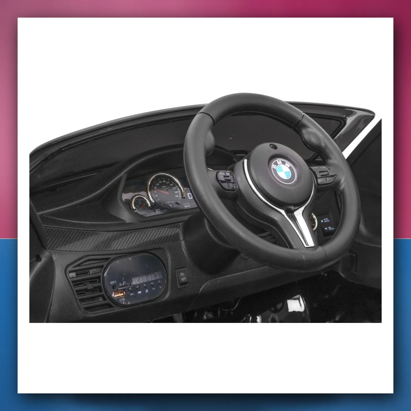 BMW X6M Električne Mali auto za djecu - crni SUV + Daljinski upravljač - slika 1