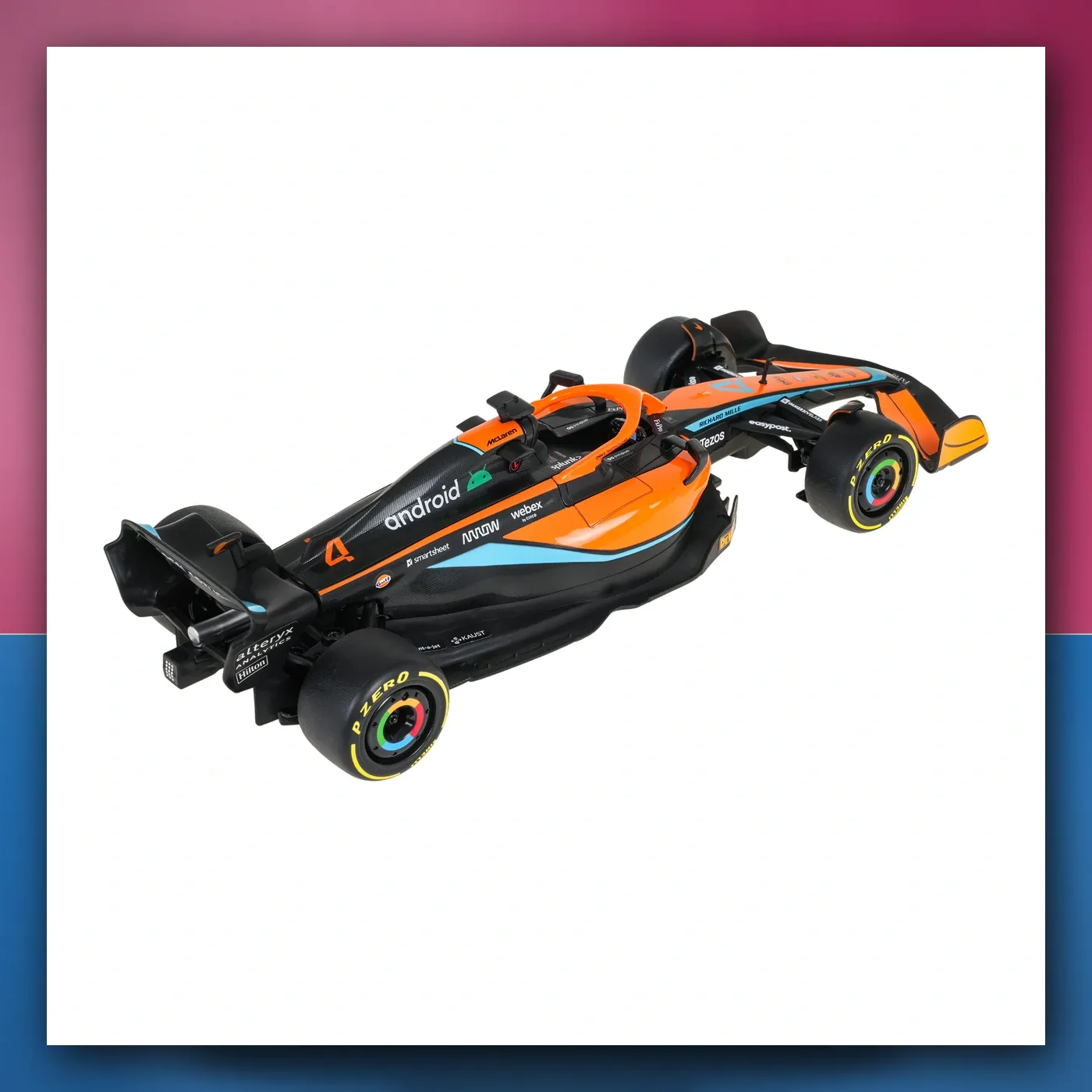 Metalni automobil McLaren F1 MCL36 1:24 narančasti RASTAR