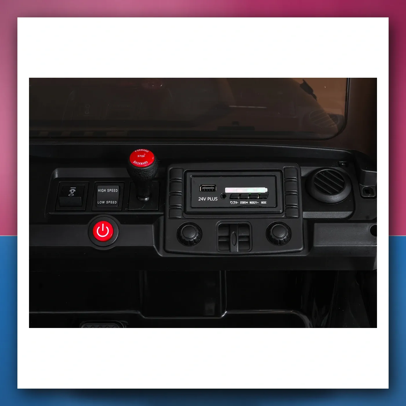 Auto na akumulator Ekstremno Sport 4x4 Varijabla Veličina crni - slika 1