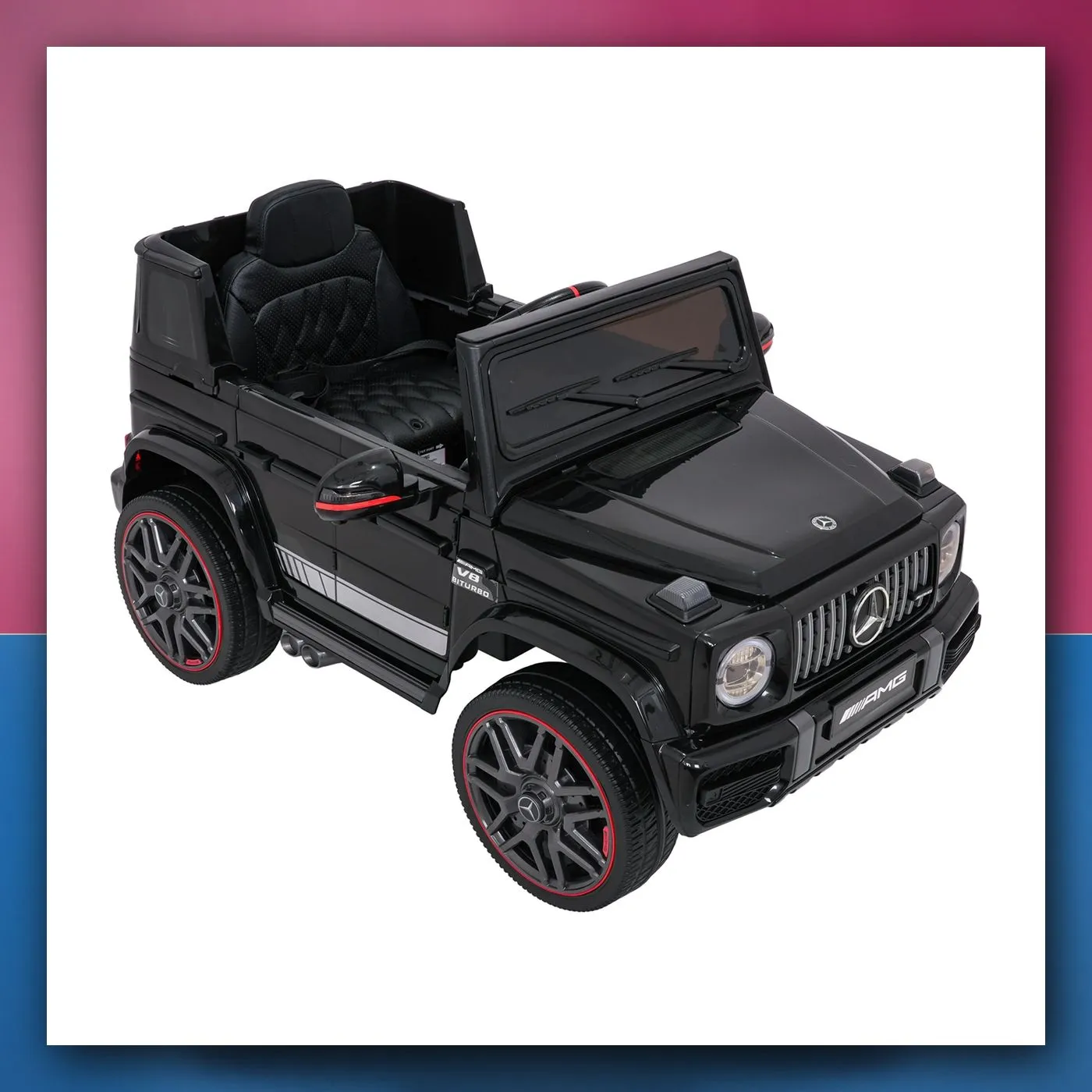 Auto na akumulator Mercedes G63 AMG LIFT crni - slika 1