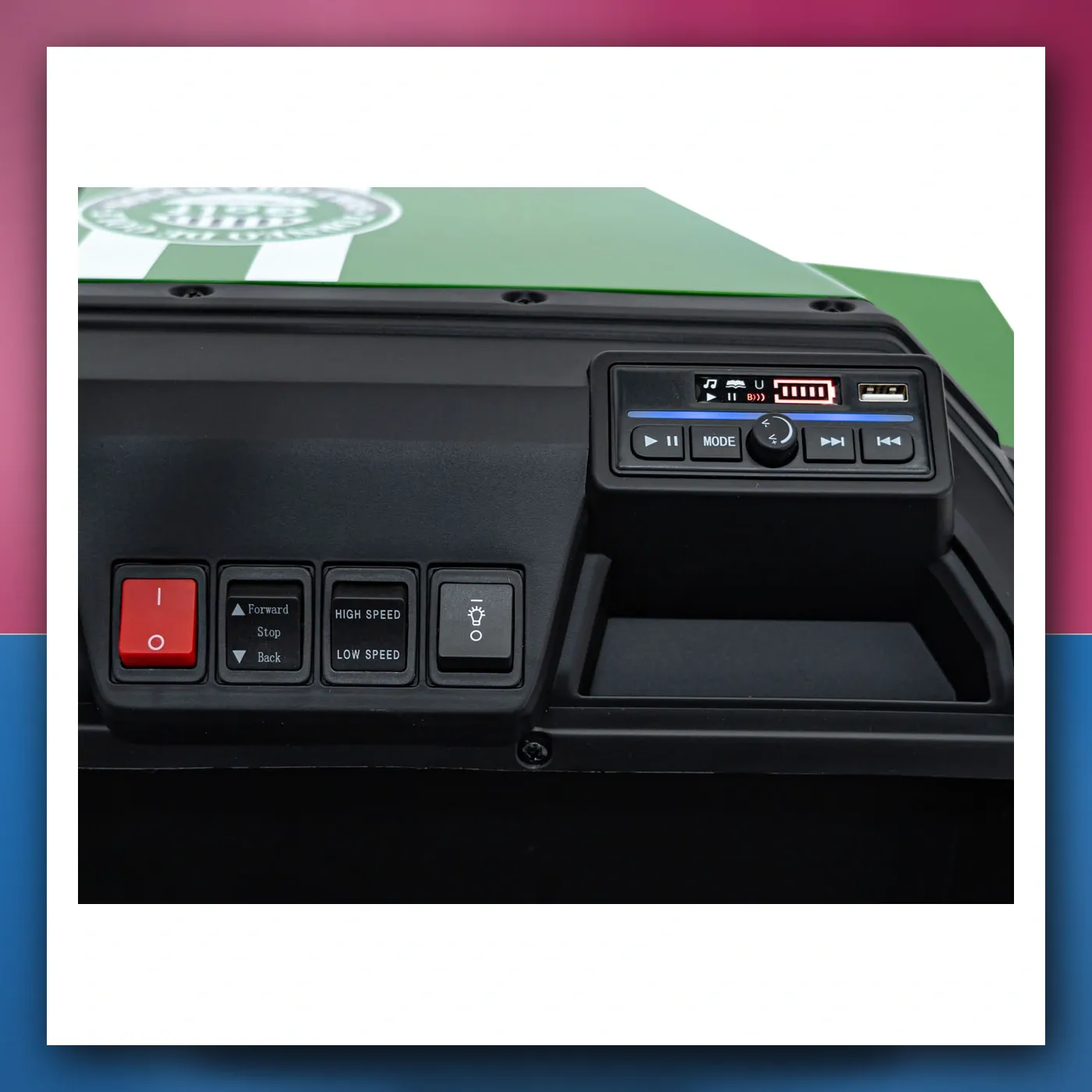 Auto na akumulator Pick - Gore Šampion zeleni, terenski autić - slika 1