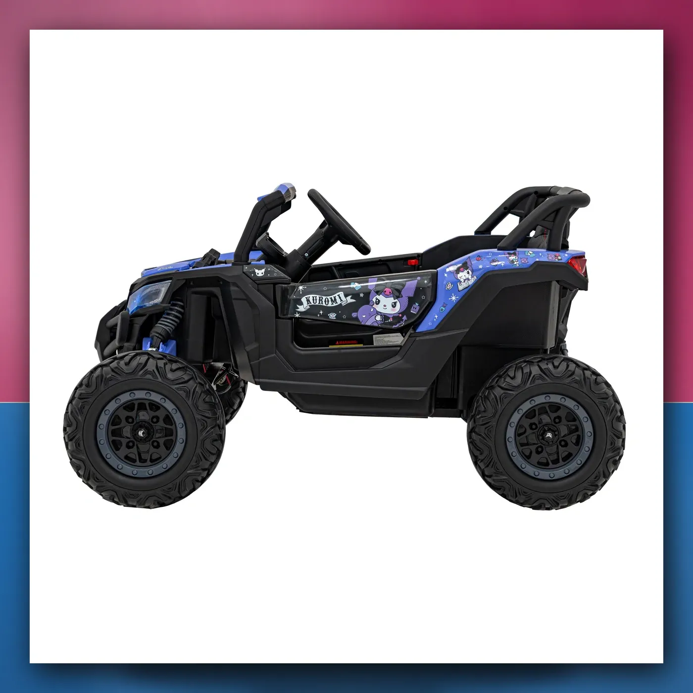 Buggy na akumulator ATV braniti 4x4 Ljubičasti Licenca KUROMI - slika 1