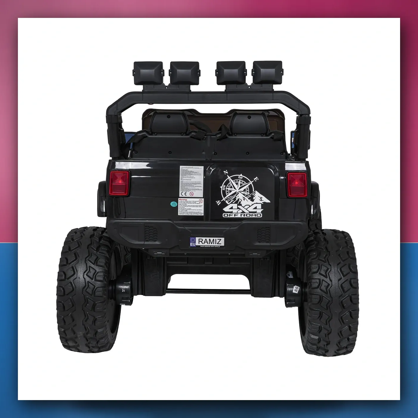 Auto na akumulator Ekstremno Sport 4x4 Varijabla Veličina crni - slika 1