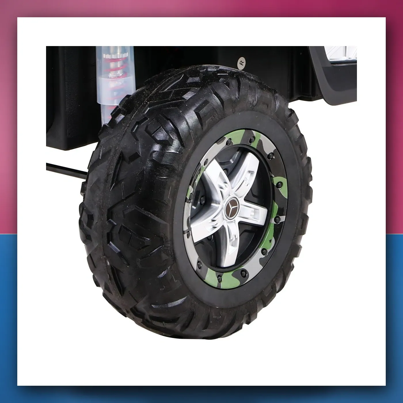 Mercedes Benz Unimog za djecu Lakir Moro + Pogon 4x4 + Daljinski upravljač + Prtljažnik + Lagani Start + Radio + MP3 + LED - slika 1