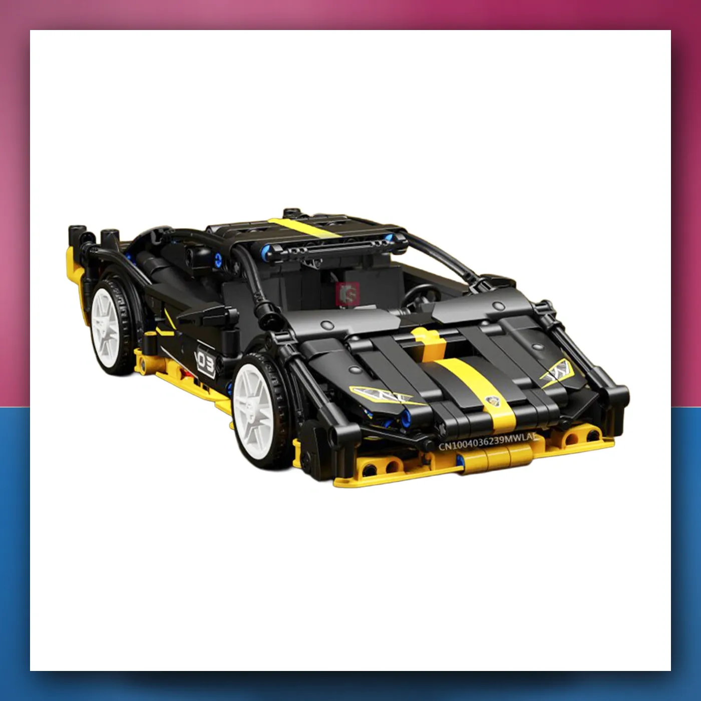 Set kockica Auto Sportske crne 589el. - slika 1