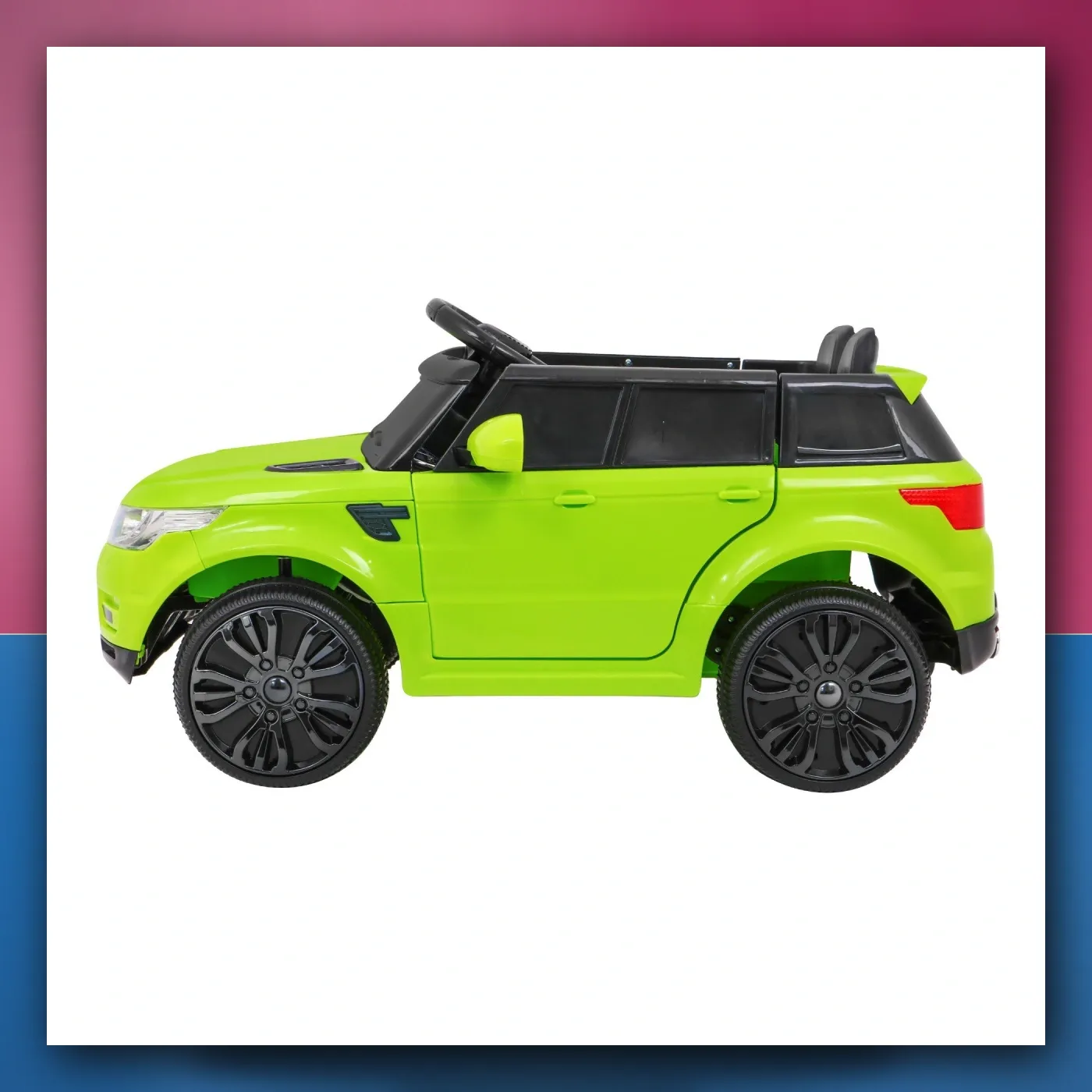 Mali auto Start Run na akumulator, zeleni SUV + Daljinski upravljač - slika 1