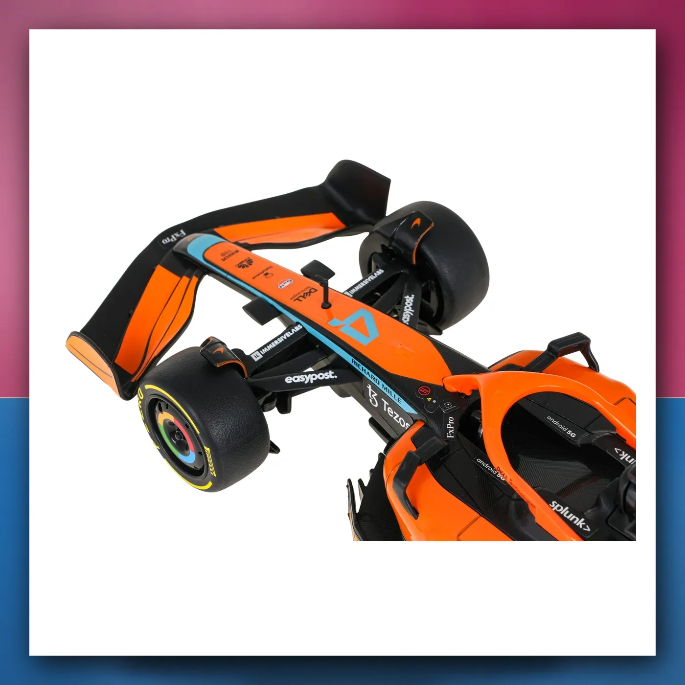 Metalni automobil McLaren F1 MCL36 1:24 narančasti RASTAR