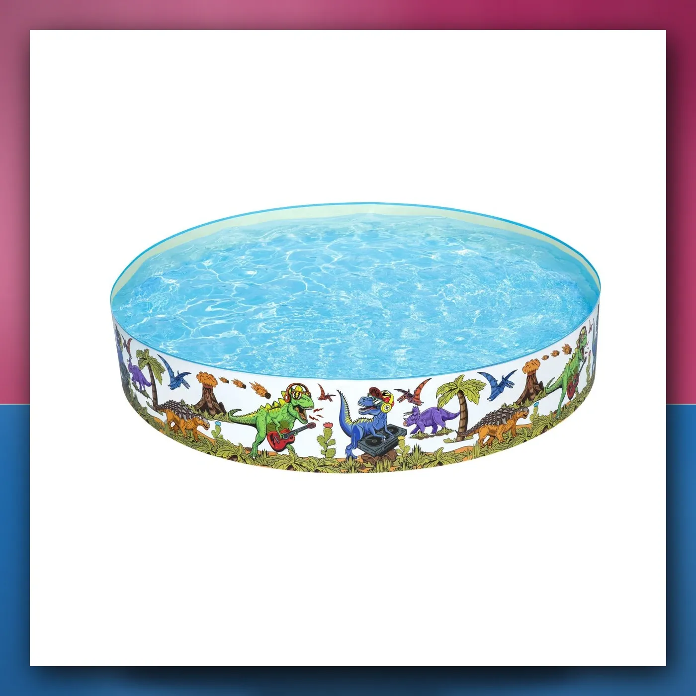Samostojeći bazen Dinozauri za djecu od 3+ godina BESTWAY 244 x 46 cm vinil + PVC