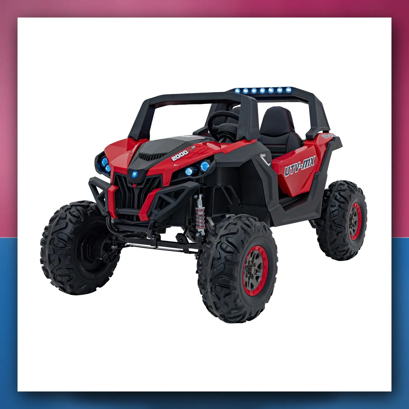 Buggy na akumulator UTV - MX 2000N crveni - slika 1