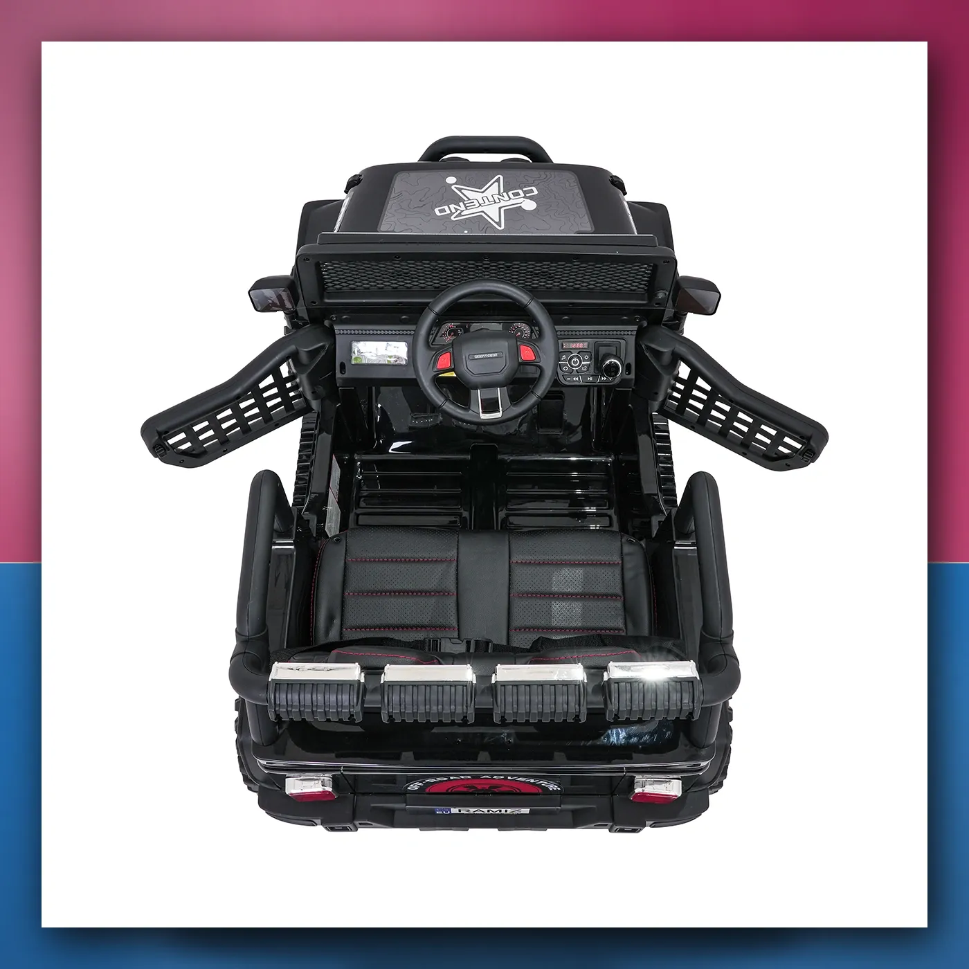Auto na akumulator Jeep ZVIJER 4x4 crni - slika 1